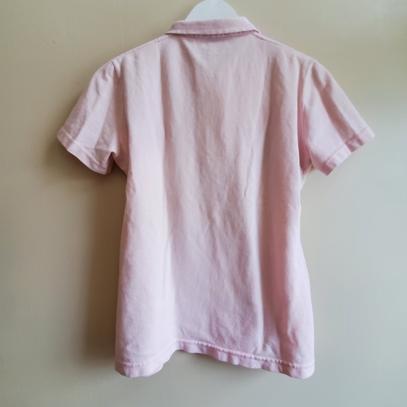 Vintage Versace golf polo shirt pink with button with Versace logo,made in Italy - Picture 2 of 6